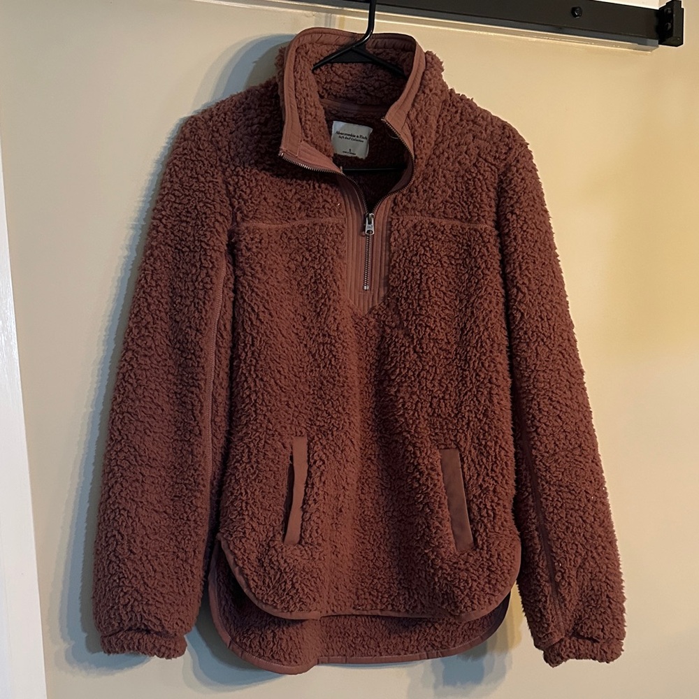 Abercrombie & Fitch Plush Quarter Zip Pullover